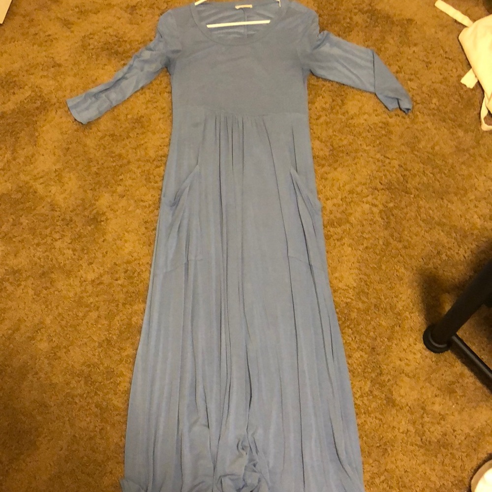 Blue maxi dress